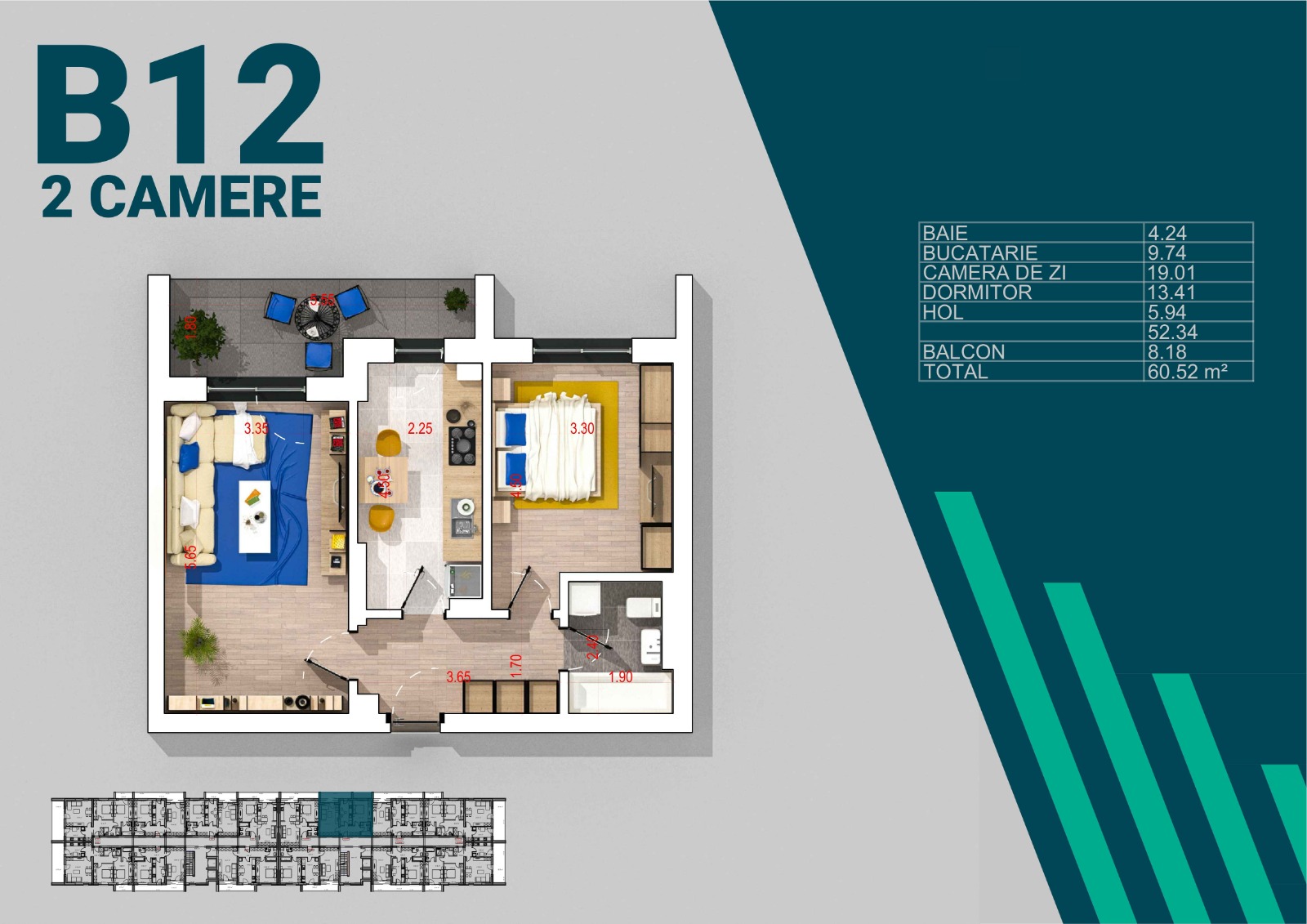Apartament 2 camere B12